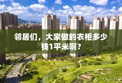 邻居们，大家做的衣柜多少钱1平米啊？
