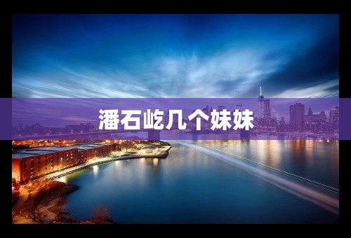 潘石屹几个妹妹