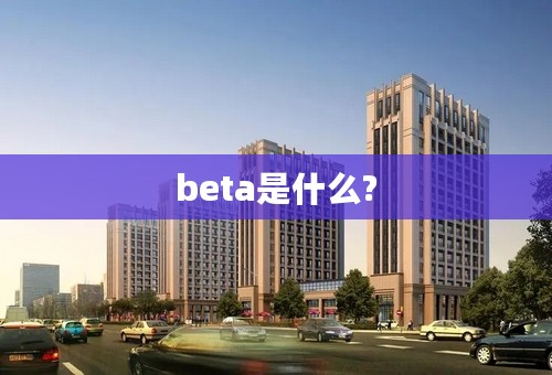 beta是什么?