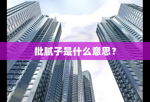 批腻子是什么意思？