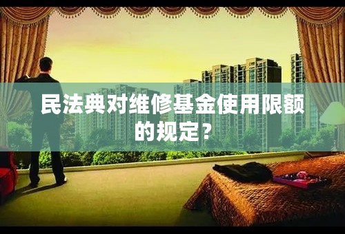 民法典对维修基金使用限额的规定？