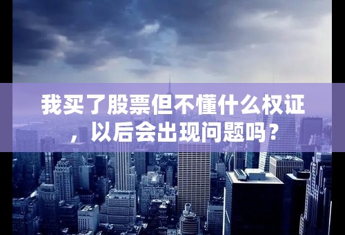 我买了股票但不懂什么权证，以后会出现问题吗？