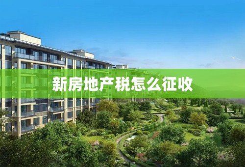 新房地产税怎么征收