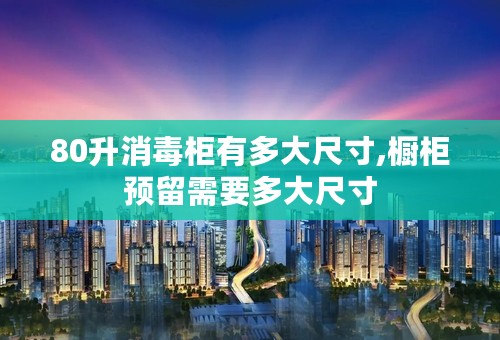 80升消毒柜有多大尺寸,橱柜预留需要多大尺寸
