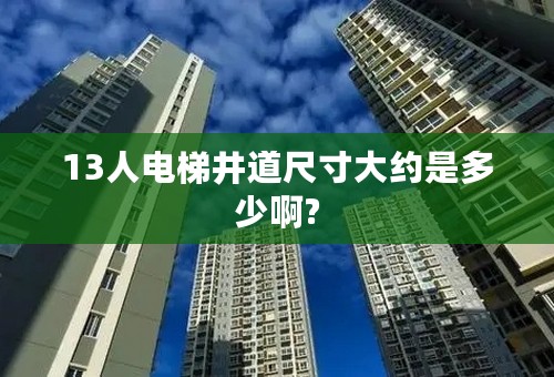 13人电梯井道尺寸大约是多少啊?