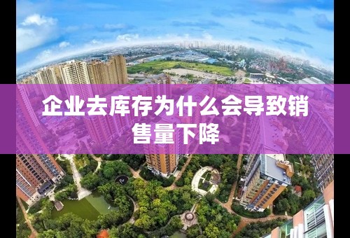 企业去库存为什么会导致销售量下降