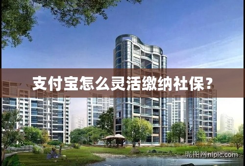 支付宝怎么灵活缴纳社保？