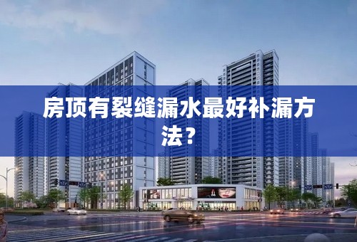 房顶有裂缝漏水最好补漏方法？