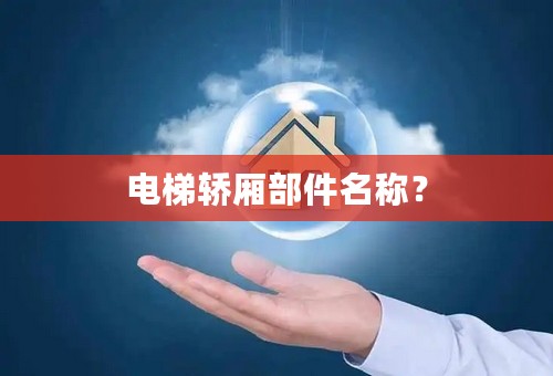 电梯轿厢部件名称？