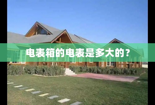 电表箱的电表是多大的？