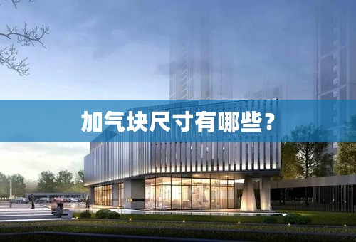 加气块尺寸有哪些？