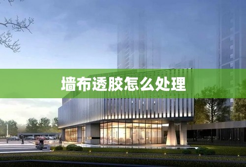 墙布透胶怎么处理
