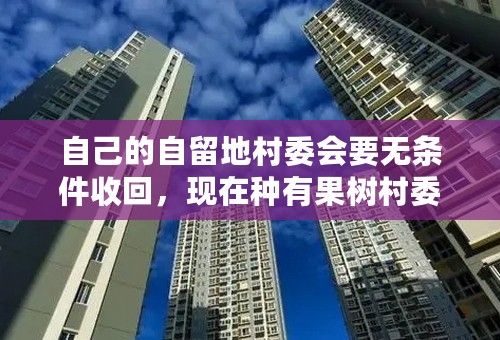 自己的自留地村委会要无条件收回，现在种有果树村委会合法吗