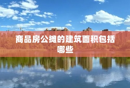 商品房公摊的建筑面积包括哪些