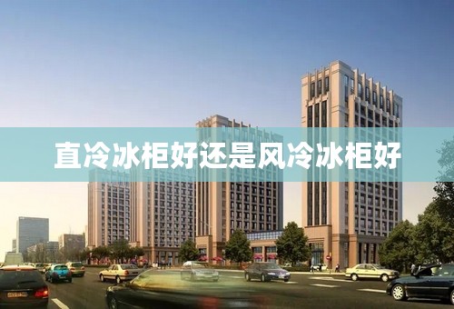 直冷冰柜好还是风冷冰柜好