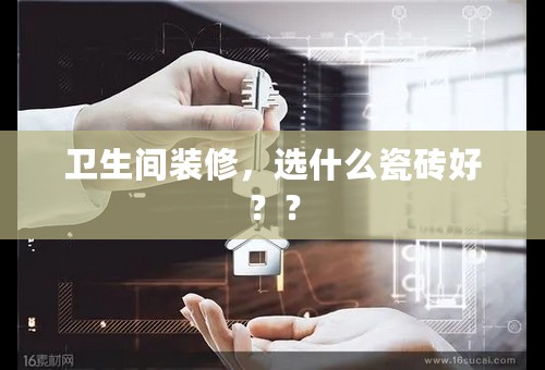 卫生间装修，选什么瓷砖好？？