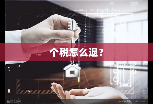 个税怎么退？