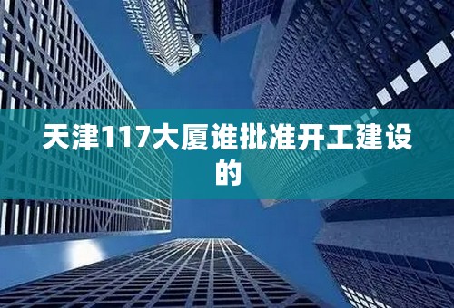 天津117大厦谁批准开工建设的