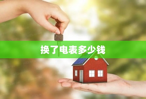 换了电表多少钱