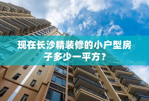 现在长沙精装修的小户型房子多少一平方？