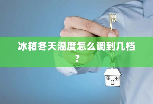冰箱冬天温度怎么调到几档？