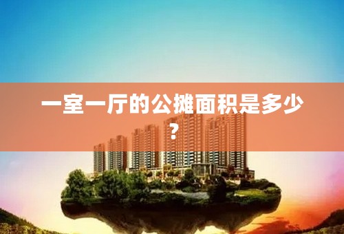 一室一厅的公摊面积是多少？