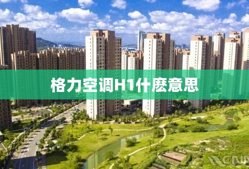 格力空调H1什麽意思
