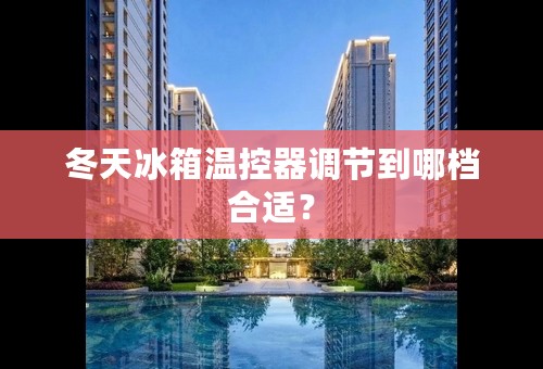 冬天冰箱温控器调节到哪档合适？