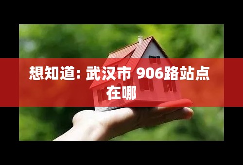 想知道: 武汉市 906路站点 在哪