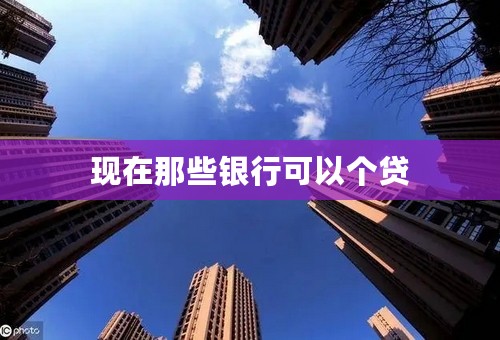 现在那些银行可以个贷