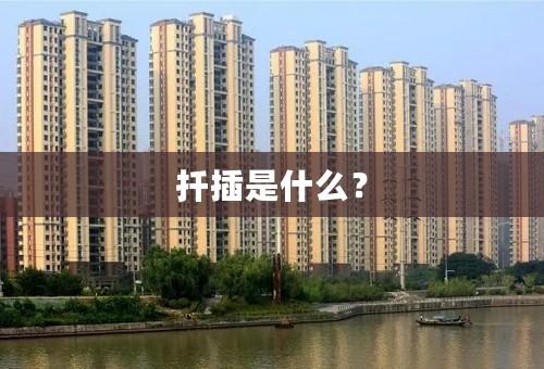 扦插是什么？