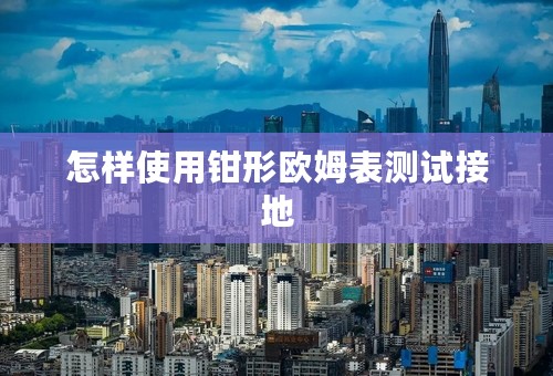 怎样使用钳形欧姆表测试接地