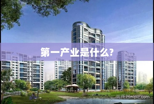 第一产业是什么?