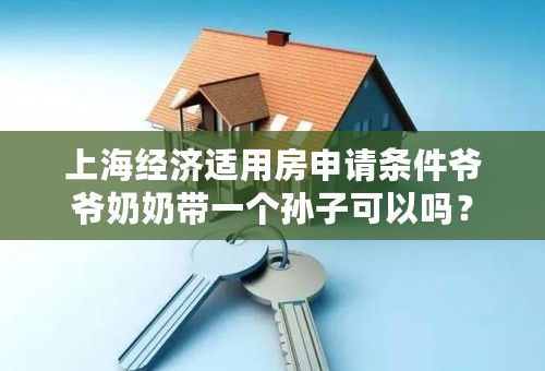 上海经济适用房申请条件爷爷奶奶带一个孙子可以吗？