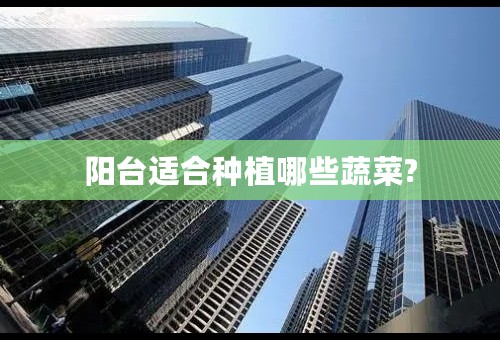 阳台适合种植哪些蔬菜?