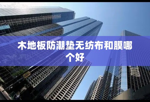 木地板防潮垫无纺布和膜哪个好