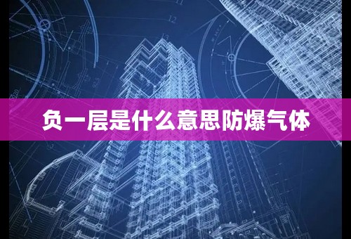 负一层是什么意思防爆气体