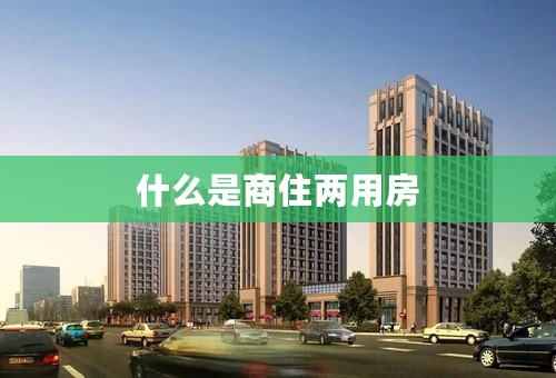 什么是商住两用房