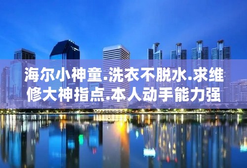 海尔小神童.洗衣不脱水.求维修大神指点.本人动手能力强.已经拆机