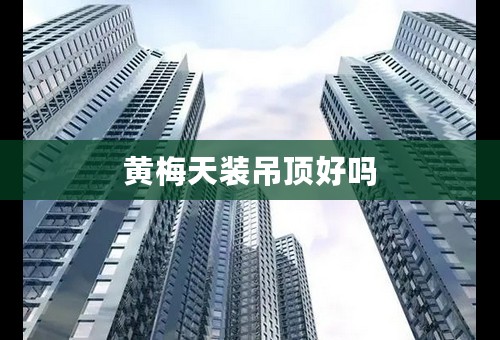 黄梅天装吊顶好吗