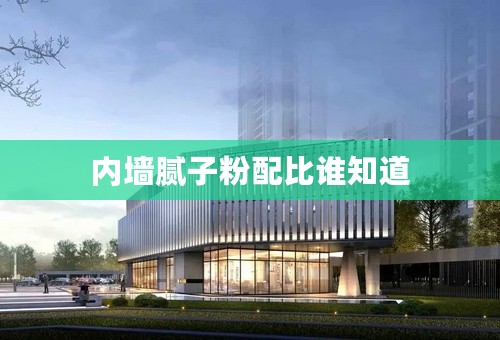 内墙腻子粉配比谁知道