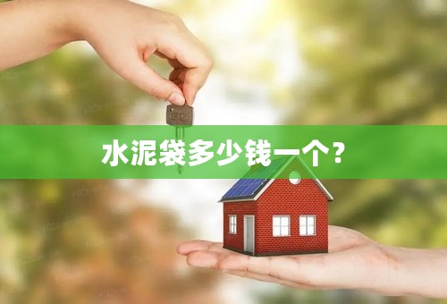 水泥袋多少钱一个？