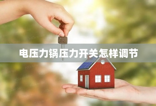 电压力锅压力开关怎样调节