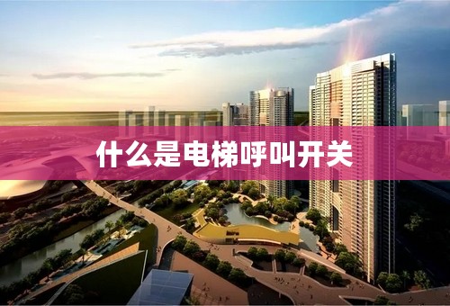 什么是电梯呼叫开关