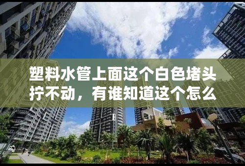 塑料水管上面这个白色堵头拧不动，有谁知道这个怎么弄掉吗？我想在那接个水龙头！谢谢，在线等
