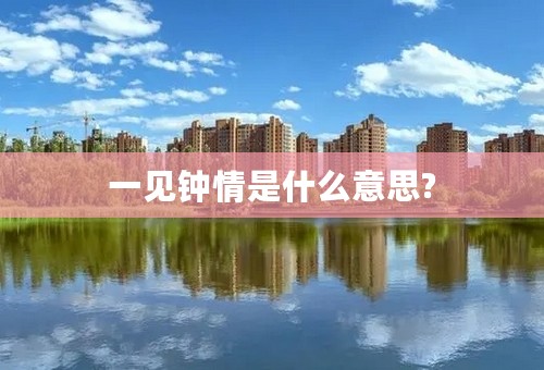 一见钟情是什么意思?