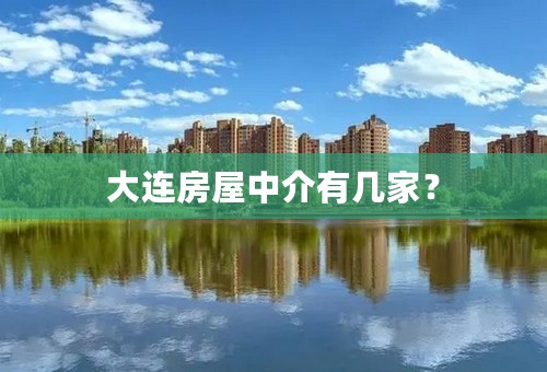 大连房屋中介有几家？