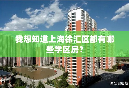 我想知道上海徐汇区都有哪些学区房？