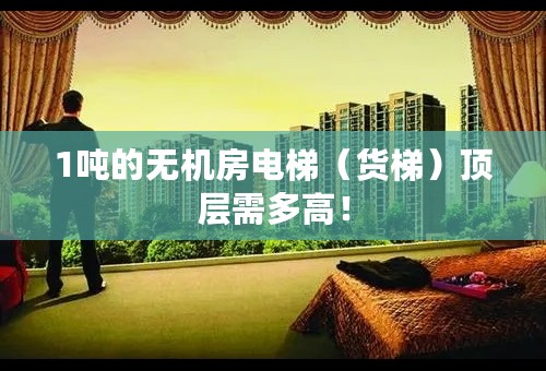 1吨的无机房电梯（货梯）顶层需多高！