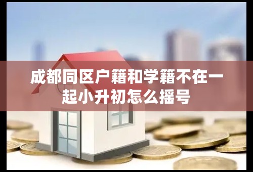成都同区户籍和学籍不在一起小升初怎么摇号